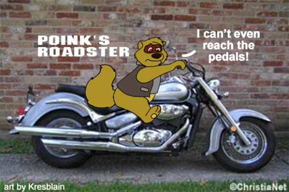 Kresblain-biker-poink