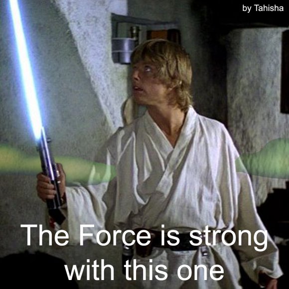 the Force is strong with this one
