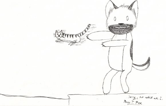 Blitz throws a cat - FennyTFox