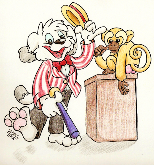 Ziggy_MuttBarkerAndAMonkey