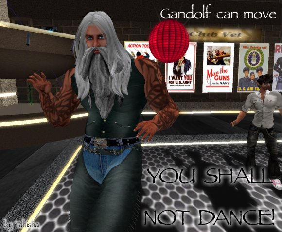 Gandolf can dance