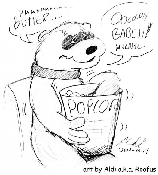 2012-10-14 Poink likes butter