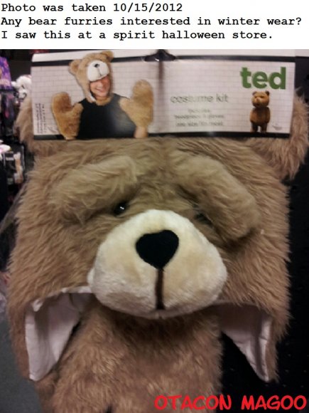 Bear furry winter wear