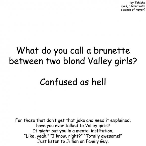 blond joke