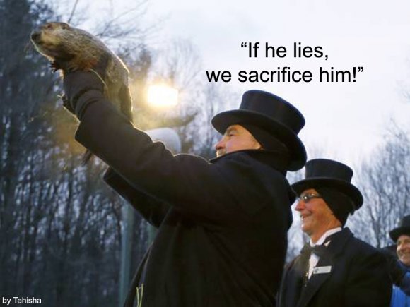 sacrificed groundhog