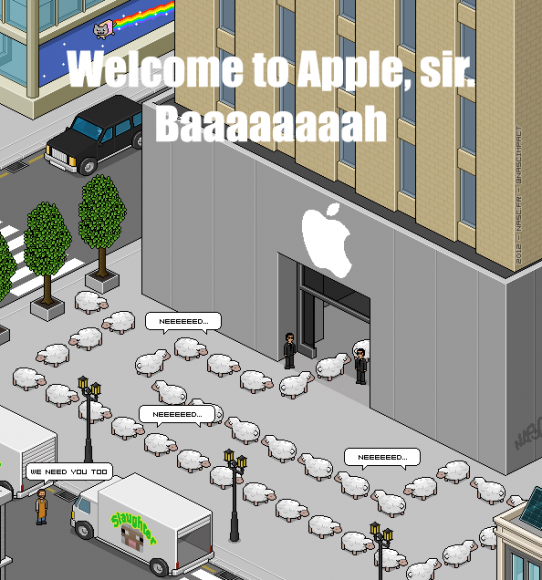 2) iphone launch sheep