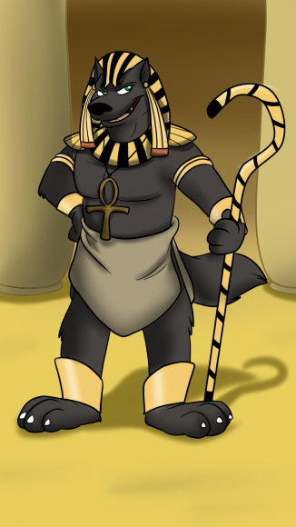 Lupine Assassin as Anubis by Kresblain