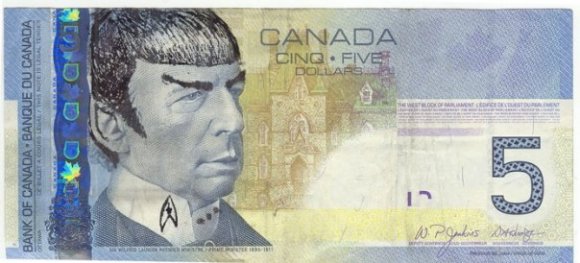 Spock_on_Canadian_5_dollar_bill