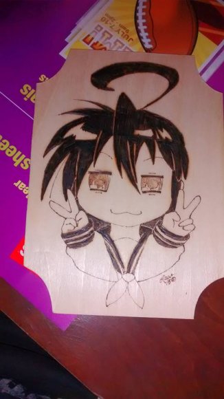 lawrence correia - WoodBurntLuckyStar