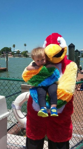 teargray wolf - crackers  holding the baby