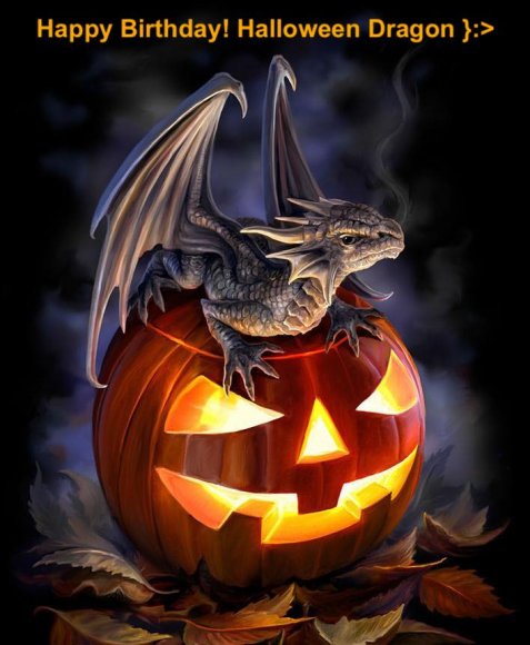 Scorch - HappyHalloweenBirthdayDragon
