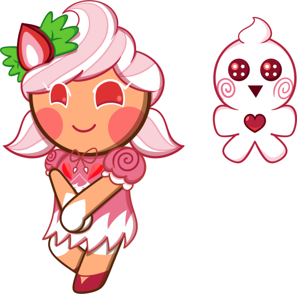 Strawberry Meringue Cookie Anonymous Anonymous