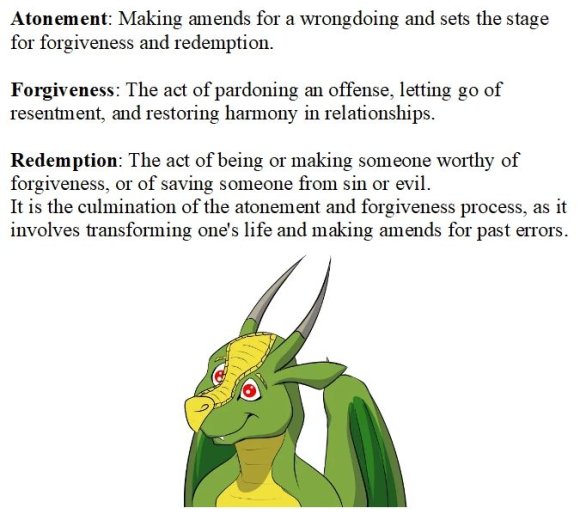 Atonement Forgiveness Redemption Scorch