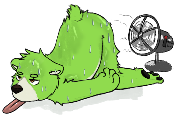 I_hate_summer_Meiji_bear